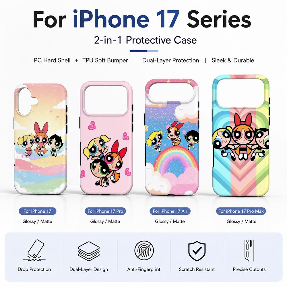 Tablet Accessories For Girls - Anime P-Powerpuff Girls Phone Case Film