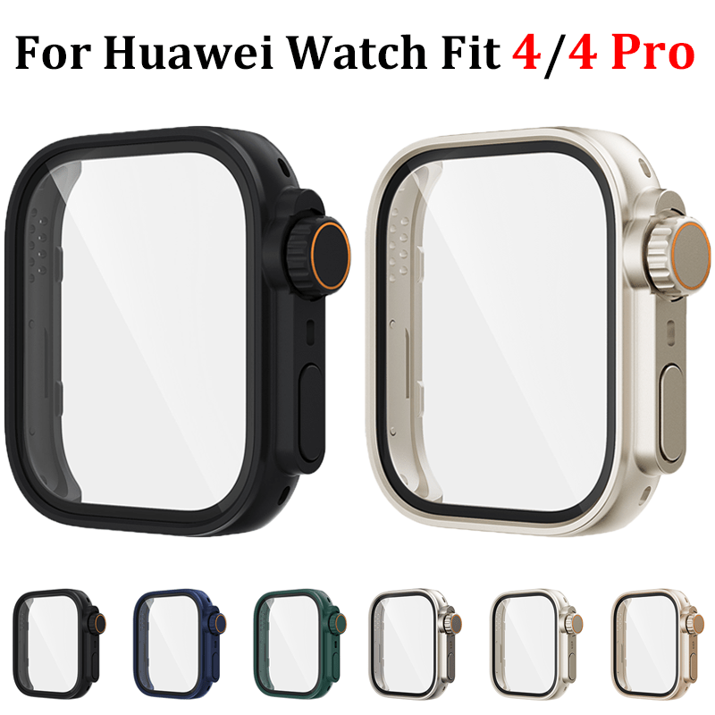 Tablet Accessories For Girls - Tempered Glass+Pc Case for Huawei Watch