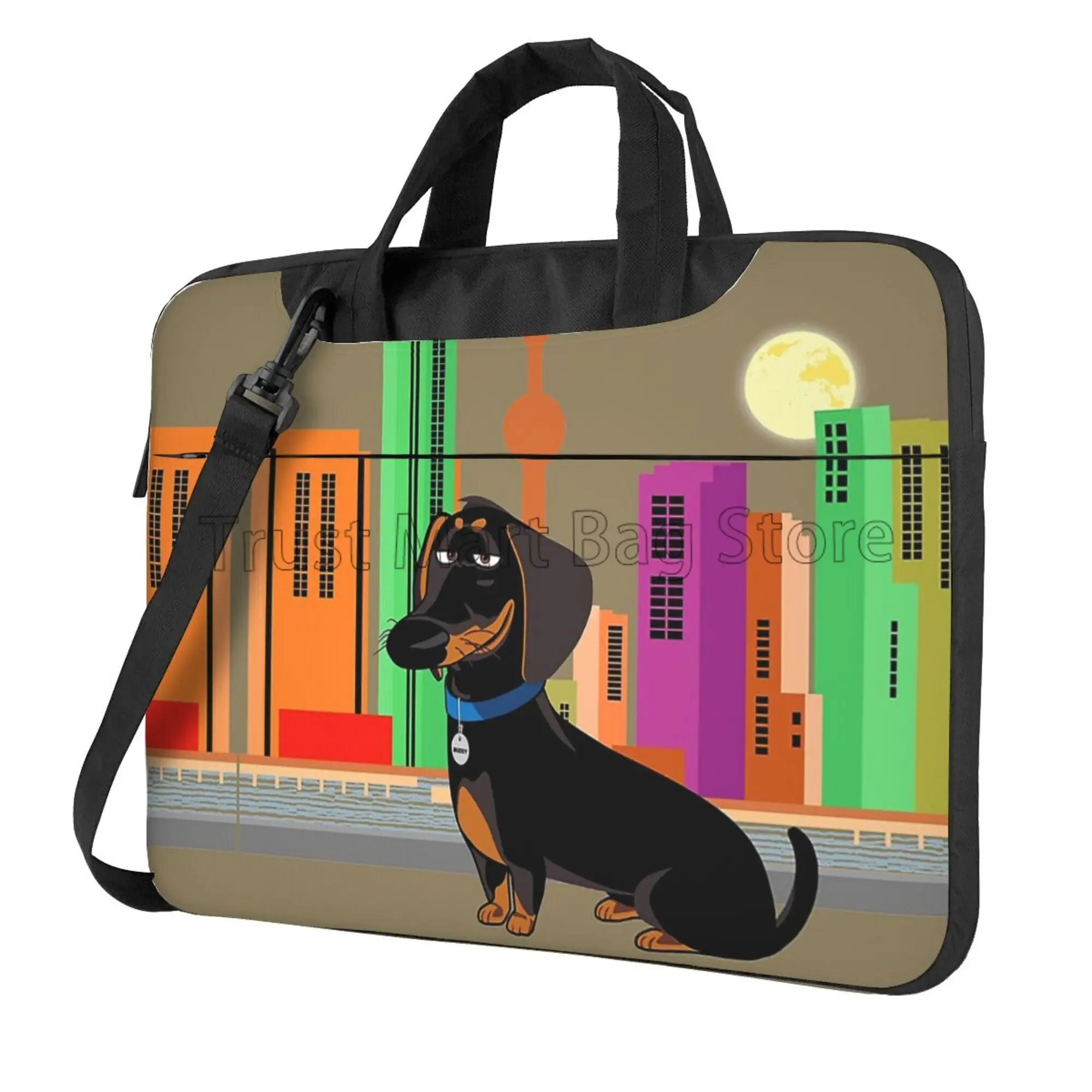 Cute Dachshund Print Laptop Ca - Tablet Shoulder Bag review and price