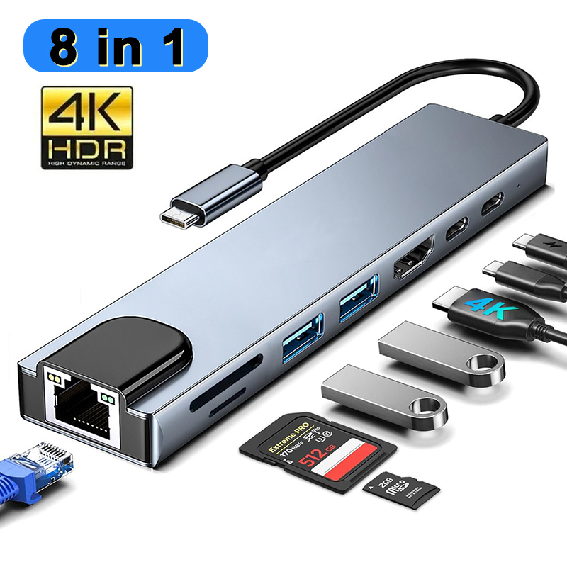 8 In 1 USB Type C Hub for MacB - Hdmi Adapter Tablet review and price