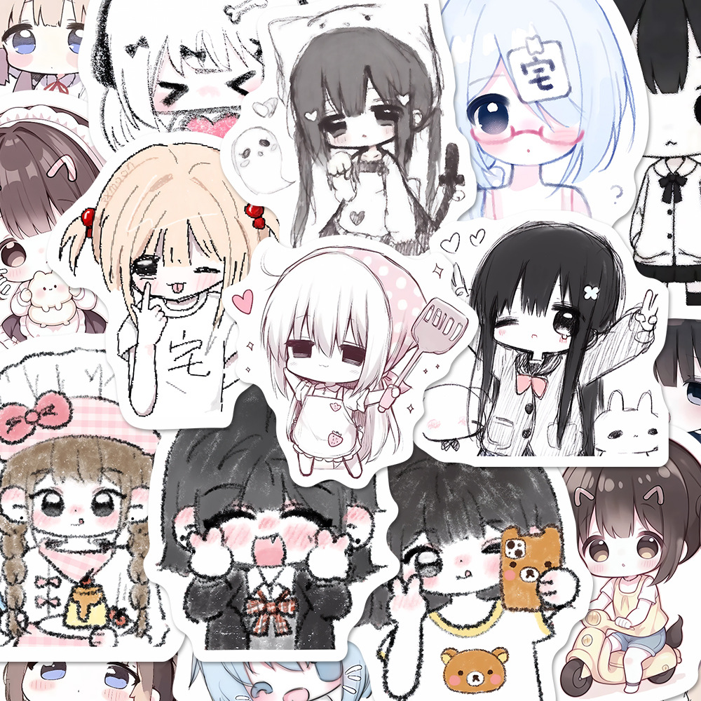 62PCS Cute Girl Graffiti Stick - Tablet Accessories For Girls review and price
