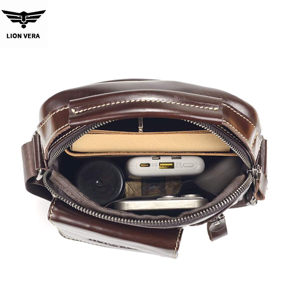 LION VERA Men's Genuine Leathe - Tablet Shoulder Bag review and price