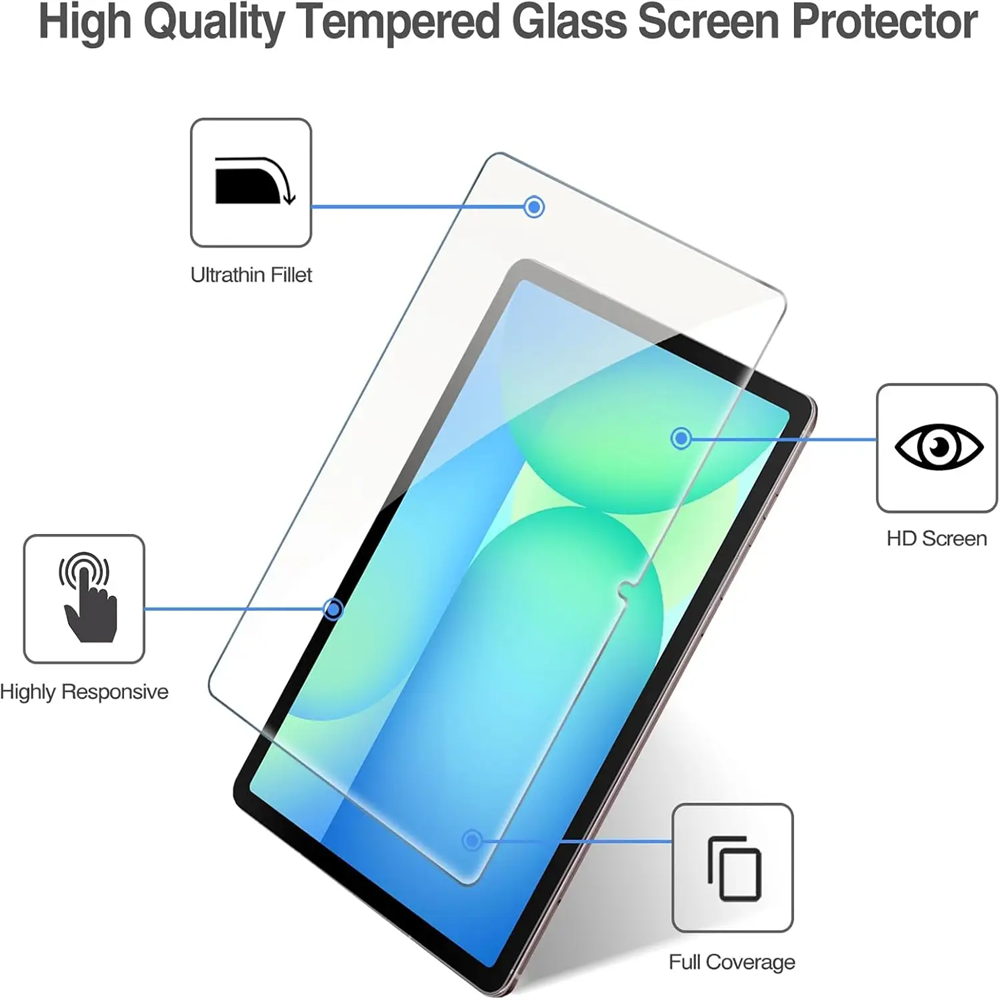 2 PCS 9H Tempered Glass Tablet - Tablet Accessories For Samsung review and price