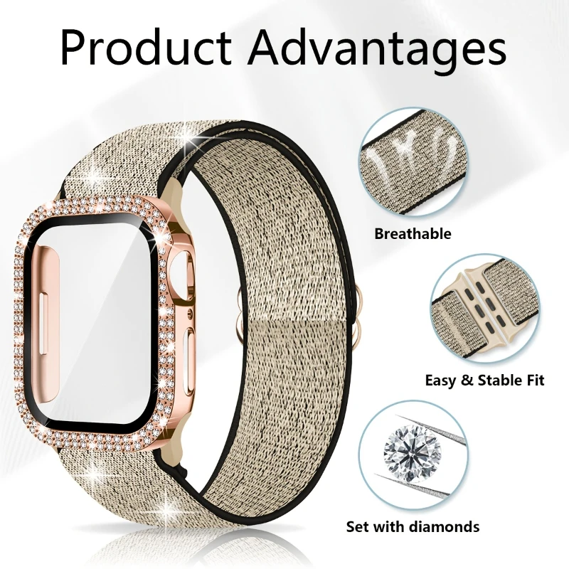 Band+Case for Apple Watch 45mm - Tablet Accessories For Girls review and price
