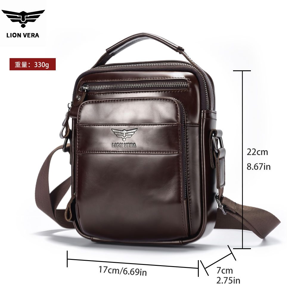 LION VERA Men's Genuine Leathe - Tablet Shoulder Bag review and price