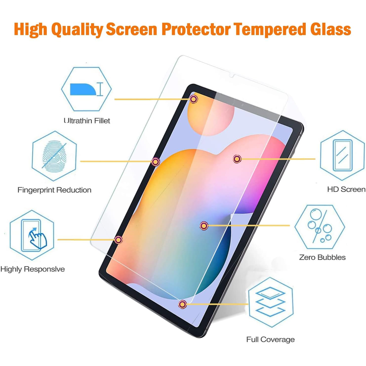 2pcs 9H Tempered Glass For Sam - Tablet Accessories For Samsung review and price