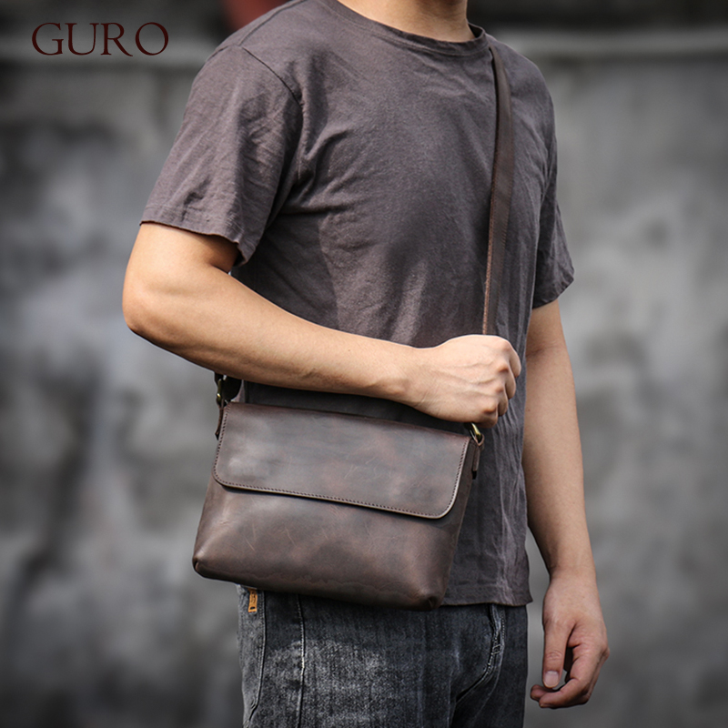 GURO Vintage Genuine Leather S - Tablet Shoulder Bag review and price