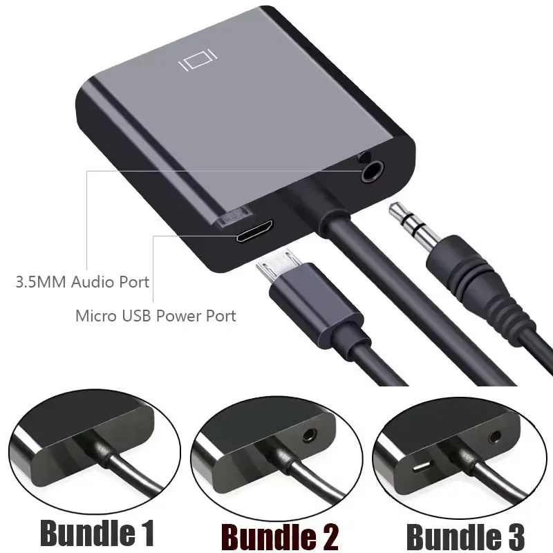 1-4sets HD 1080P HDMI To VGA C - Hdmi Adapter Tablet review and price