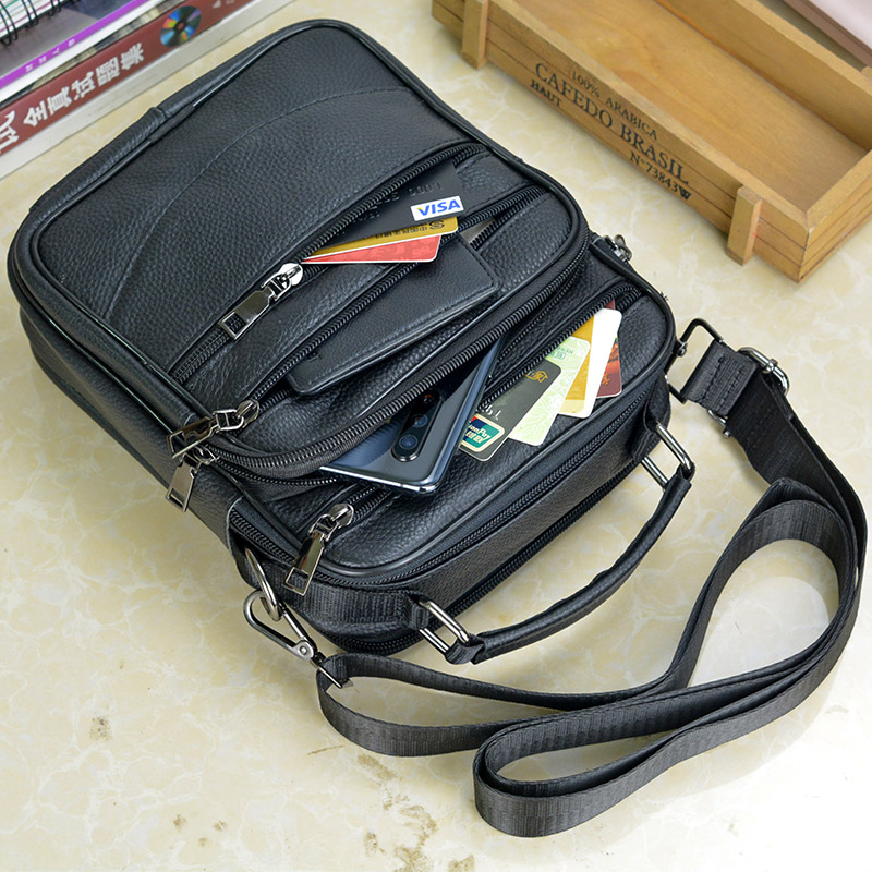 Fashion Men Genuine Leather Ha - Tablet Shoulder Bag review and price
