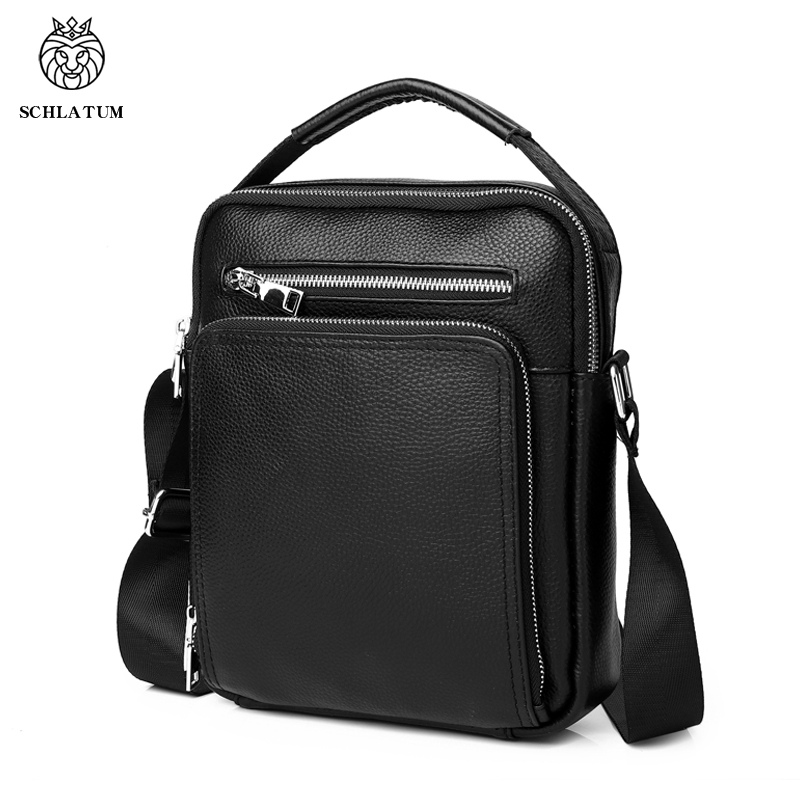 SCHLATUM Genuine Leather Men C - Tablet Shoulder Bag review and price
